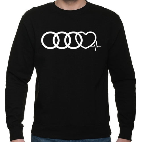 BLUZA BEZ KAPTURA AUDI SERCE I PULS