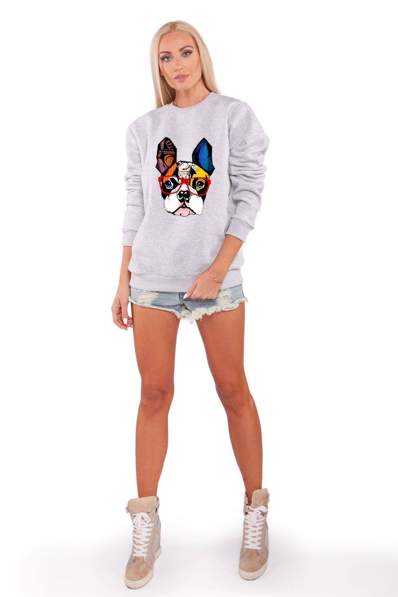 Bluza damska BULDOG szara 1603