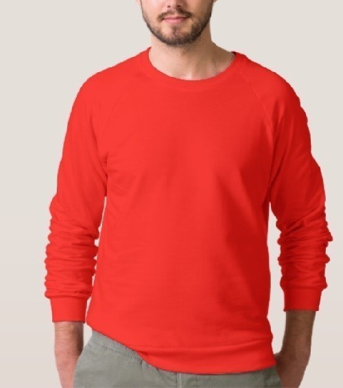 Bluza gładka męska czerwona