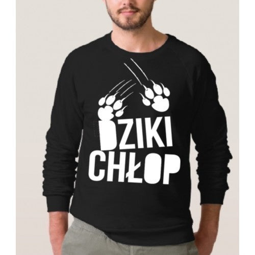 Bluza męska DZIKI CHŁOP czarna 1603