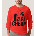 Bluza męska DZIKI CHŁOP czerwona 1603