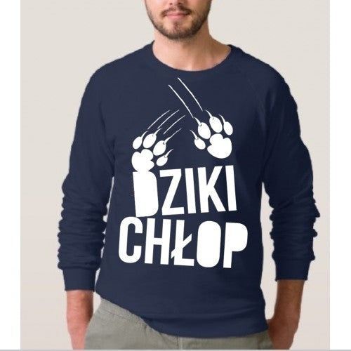 Bluza męska DZIKI CHŁOP granatowa 1603