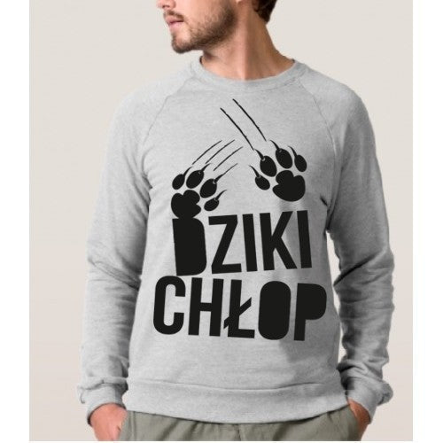 Bluza męska DZIKI CHŁOP szara 1603