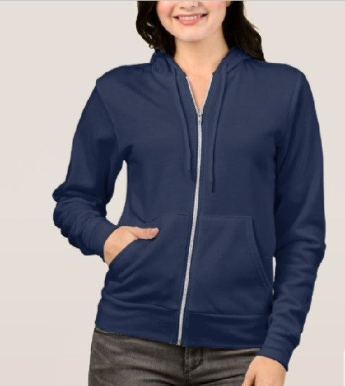 Bluza na zamek damska granatowa