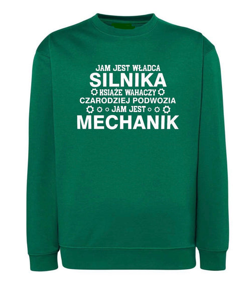 BLUZA BEZ KAPTURA JAM JEST WŁADCA SILNIKA MECHANIK