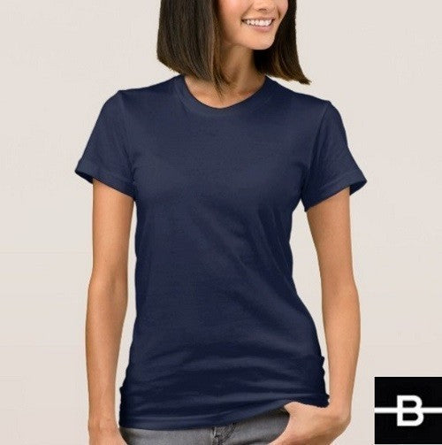 T-shirt damski granatowy