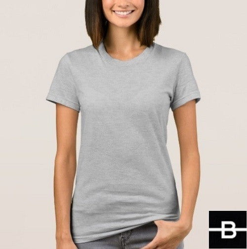 T-shirt damski szary
