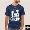 T-shirt męski DZIKI CHŁOP granat