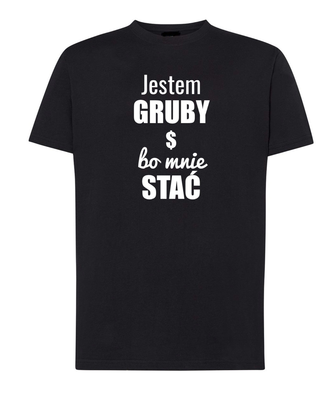 T-SHIRT MĘSKI JESTEM GRUBY