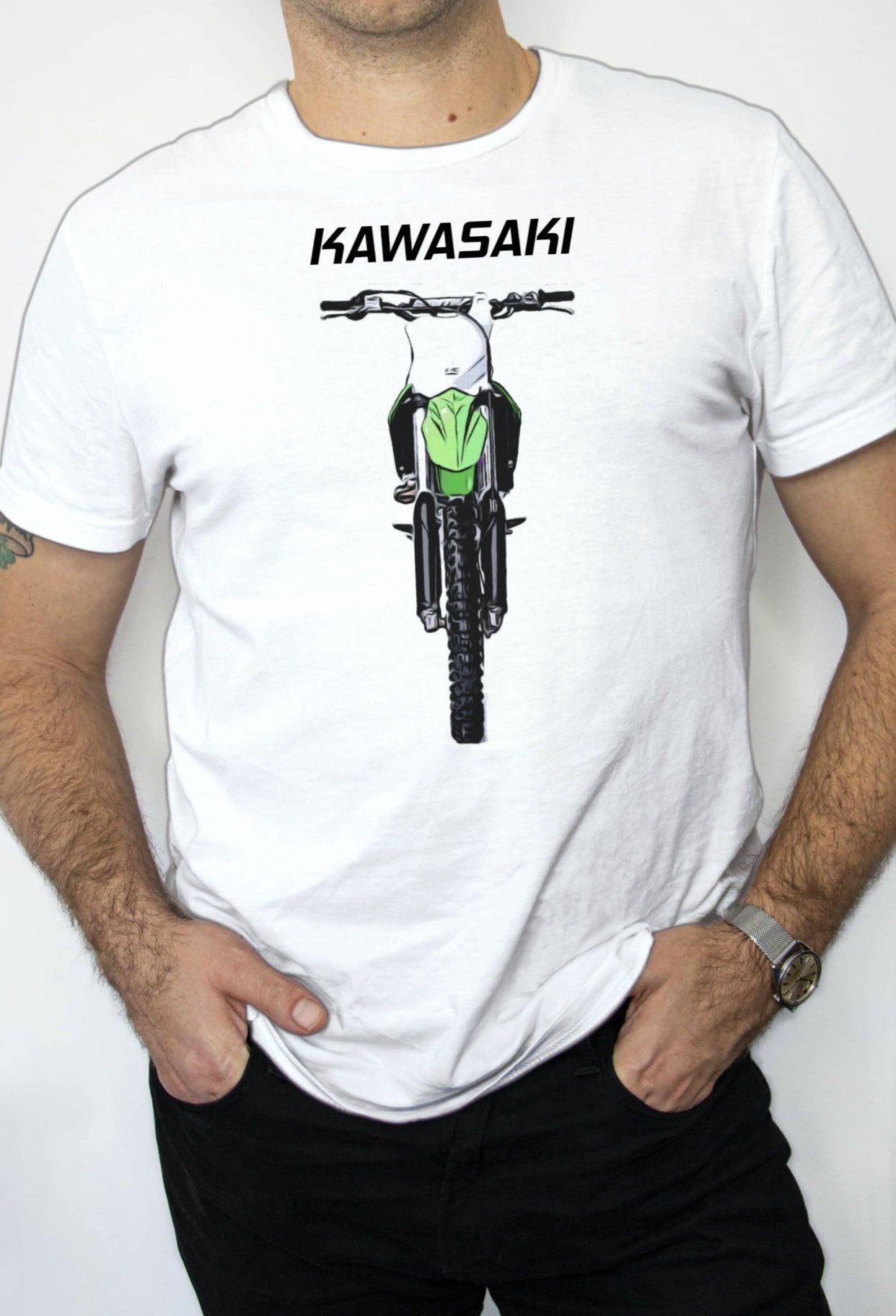 T-SHIRT MĘSKI CROSS KAWASAKI