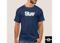 T-shirt męski STAY STRONG granatowy