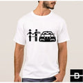 T-shirt męski wzór 1 biały