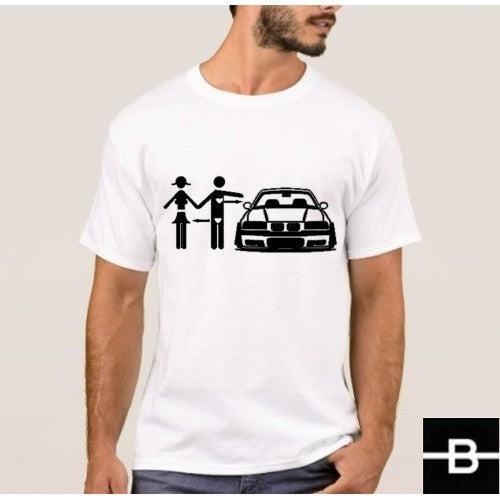T-shirt męski wzór 1 biały