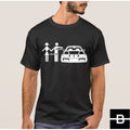 T-shirt męski wzór 1 czarny