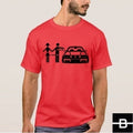 T-shirt męski wzór 1 czerwony