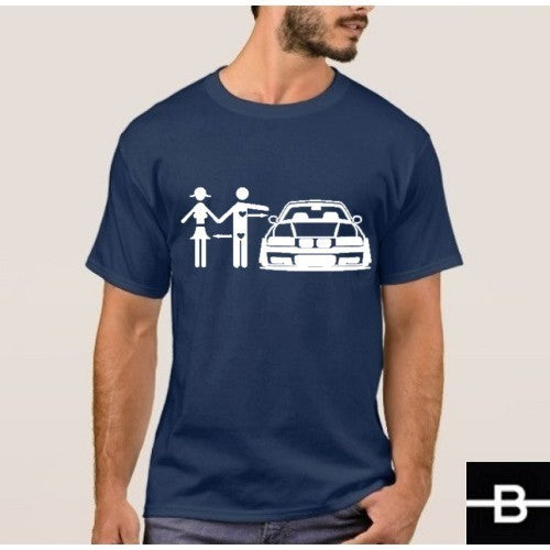T-shirt męski wzór 1 granatowy