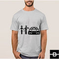 T-shirt męski wzór 1 szary
