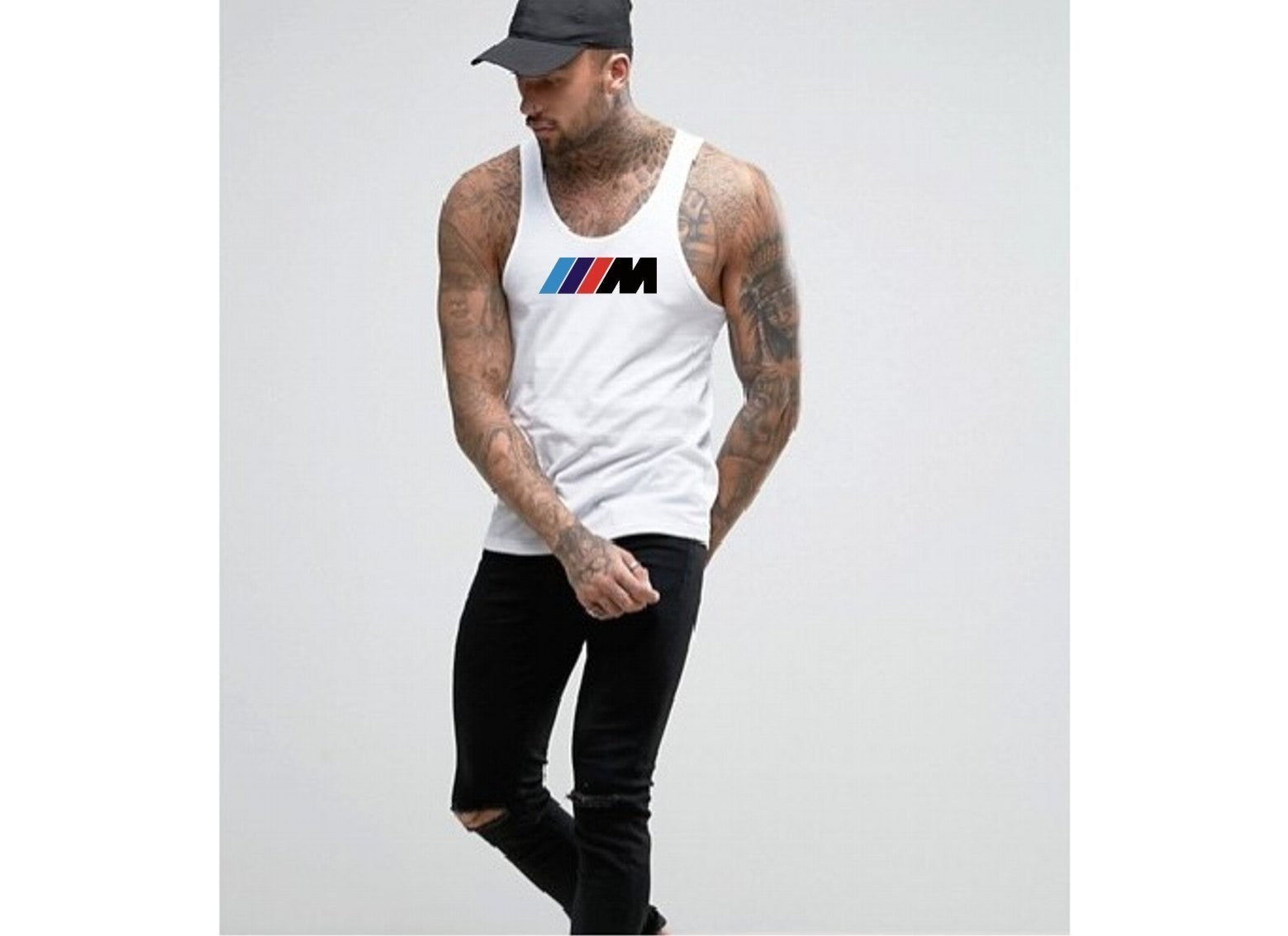 Top męski M POWER biały