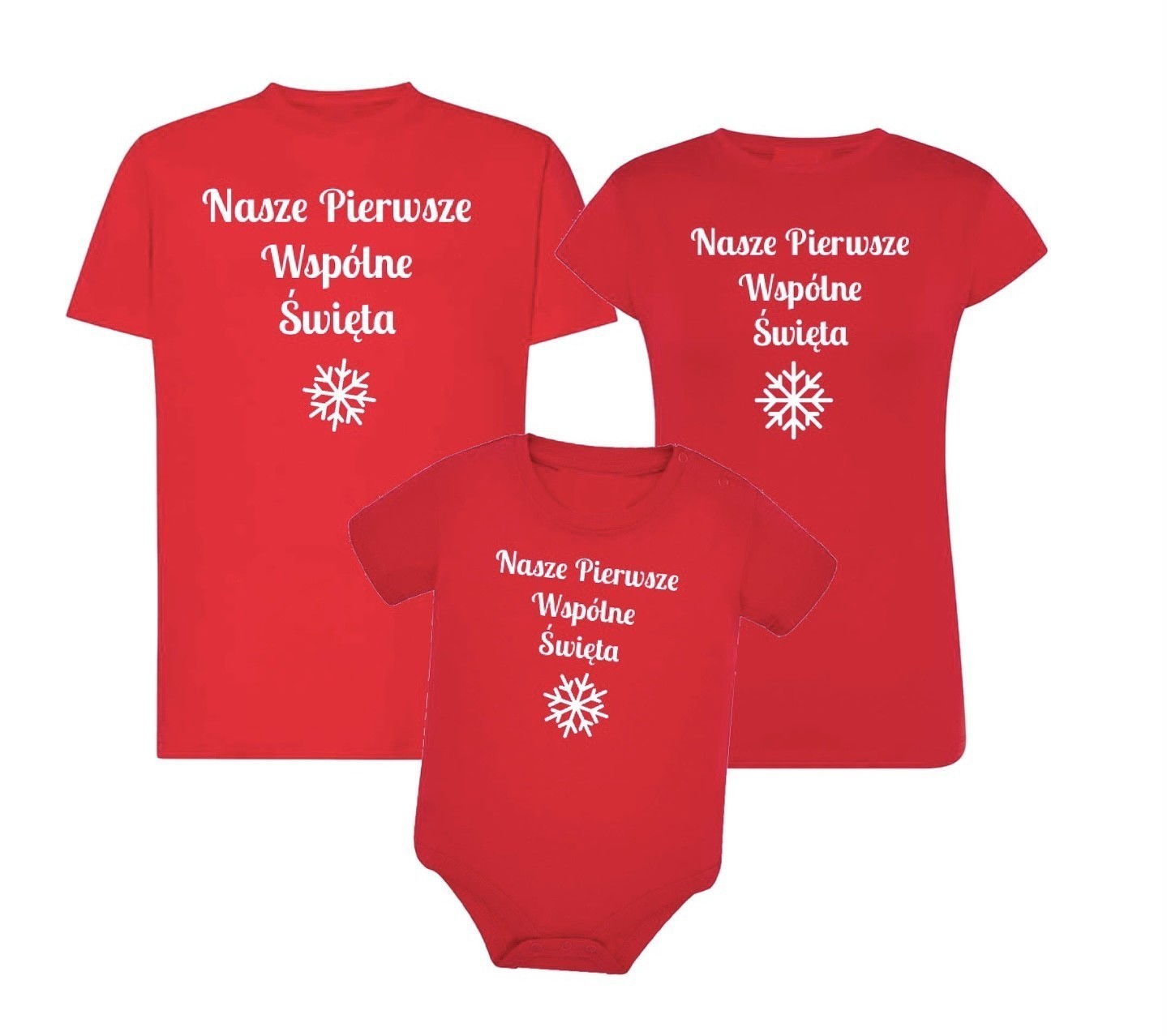 Zestaw koszulek Nasze Pierwsze Wspólne Święta