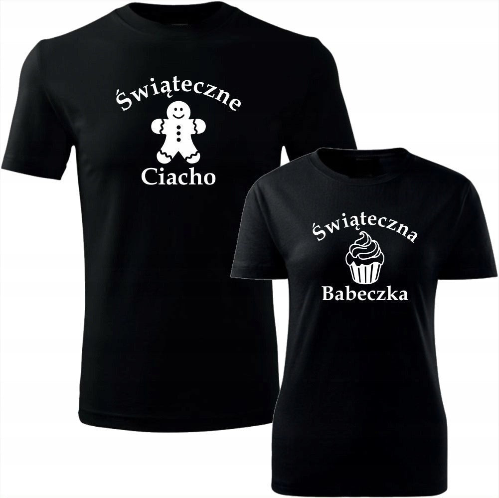 Zestaw koszulek święta Świąteczne Ciacho Babeczka